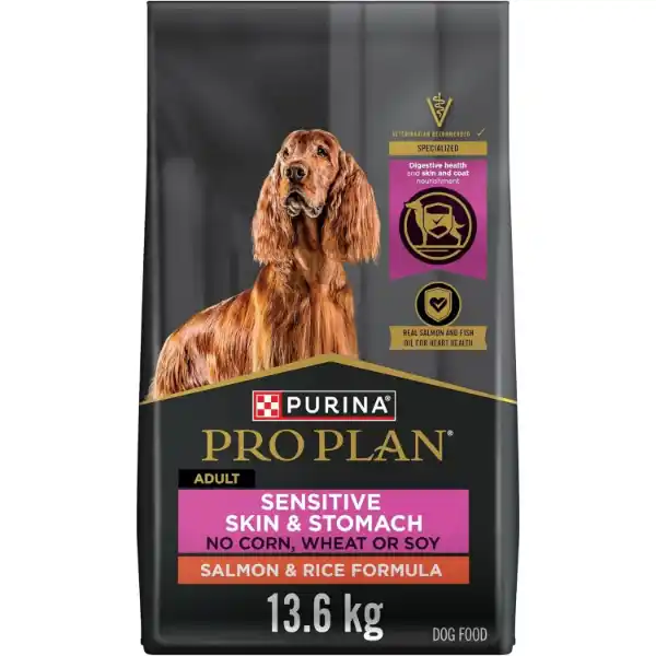 Picture of CANINE PRO PLAN SENSITIVE SKIN/STOMACH SALMON & RICE - 13.6kg
